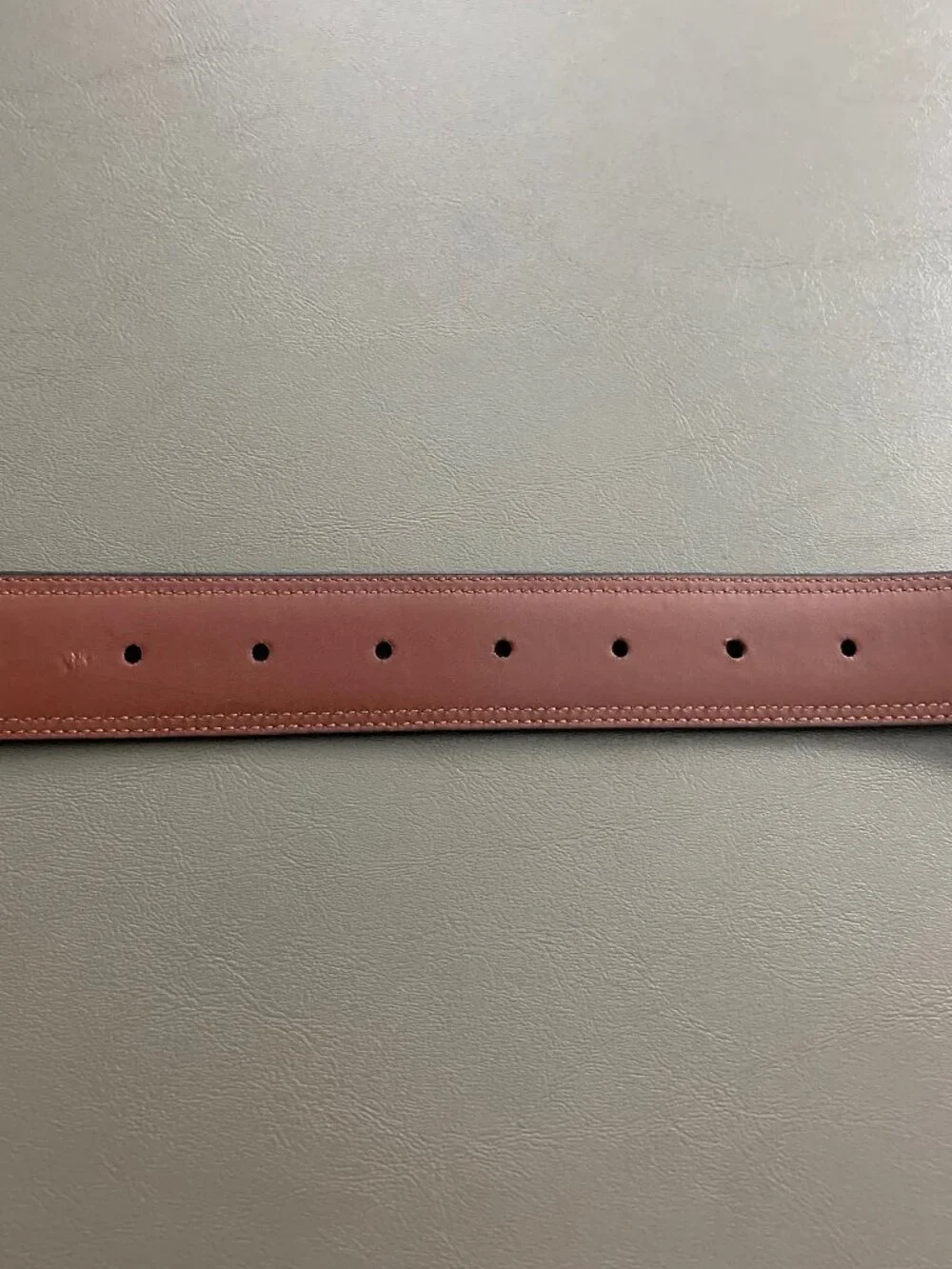 Perry Ellis Portfolio Men's Madras Bonded Leather Dress Belt, Black, XL 42-44